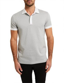 Geo Lace Short Sleeve Shirt Black - Calibre Menswear