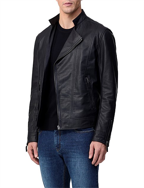 Best Quality Calibre Online LEATHER BIKER JACKET with nice price at ...